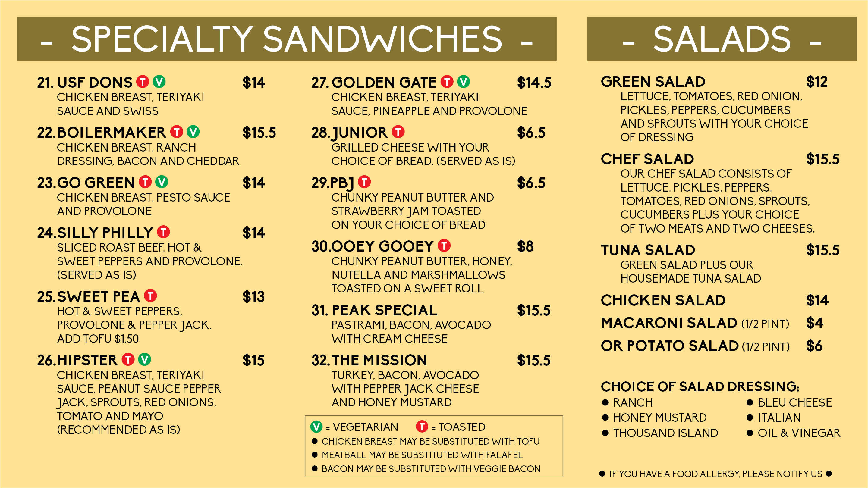 Menu Page 2
